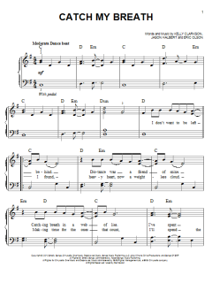 Catch My Breath von Kelly Clarkson (Download) 