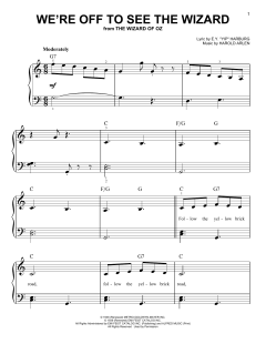 We're Off To See The Wizard von Harold Arlen (Download) 
