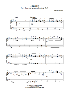 Prelude (No. 2 from Morceaux de Fantasie, Op. 3) (Download) 