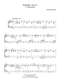 Preludes Op. 23, No. 5 Alla marcia (Download) 