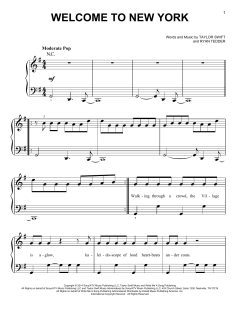 Welcome To New York von Taylor Swift (Download) 
