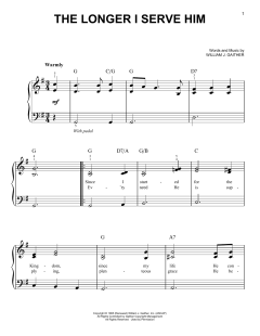 The Longer I Serve Him von William J. Gaither (Download) 