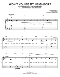 Won't You Be My Neighbor? (It's A Beautiful Day In The Neighborhood) von Fred Rogers (Download) 
