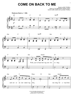 Come On Back To Me von Third Day (Download) 