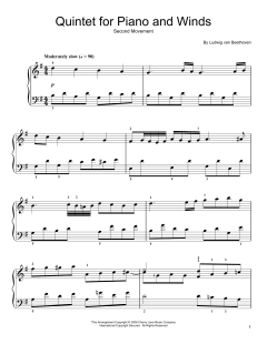 Quintet For Piano And Winds: Andante von Ludwig van Beethoven (Download) 