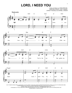 Lord, I Need You von Matt Maher (Download) 
