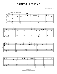 Baseball Theme von Vince Guaraldi (Download) 