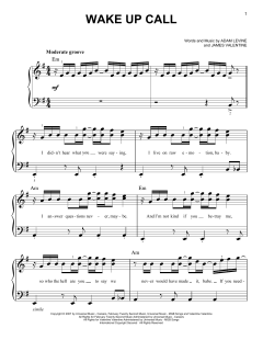 Wake Up Call von Maroon 5 (Download) 