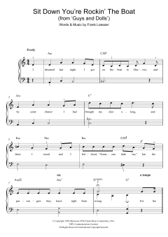 Sit Down, You're Rockin' The Boat von Frank Loesser (Download) 