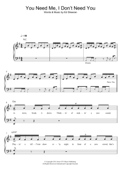 You Need Me, I Don't Need You von Ed Sheeran (Download) 