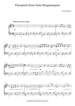 Passepied (From Suite Bergamasque) von Claude Debussy (Download) 