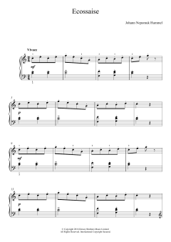 Ecossaise von Johann Nepomuk Hummel (Download) 