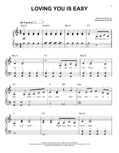 Loving You Is Easy von Sarah McLachlan (Download) 