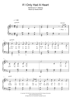 If I Only Had A Heart von Harold Arlen (Download) 
