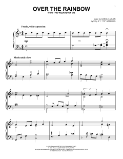 Over The Rainbow von Harold Arlen (Download) 