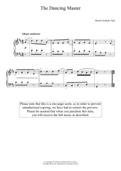 The Dancing Master von Daniel Gottlob Türk (Download) 