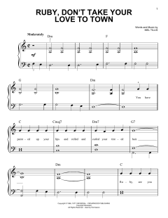 Ruby, Don't Take Your Love To Town von Kenny Rogers (Download) 