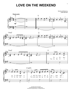 Love On The Weekend von John Mayer (Download) 