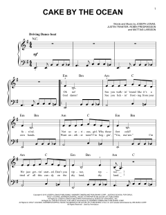 Cake By The Ocean von DNCE (Download) 