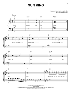 Sun King von The Beatles (Download) 