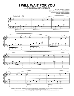 I Will Wait For You [Classical version] von Jacques Demy (Download) 