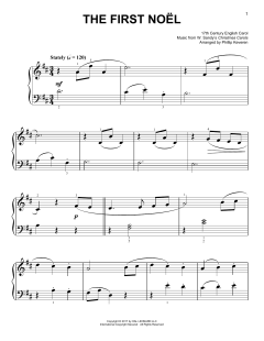 The First Noel [Classical version] von W. Sandys' Christmas Carols (Download) 