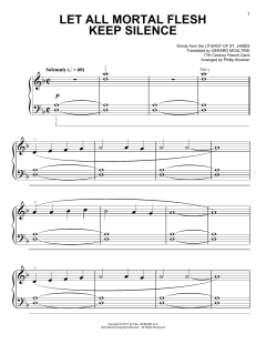 Let All Mortal Flesh Keep Silence [Classical version] von Gerard Moultrie (Download) 
