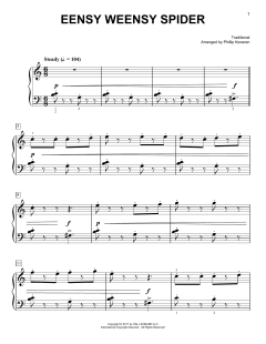Eensy Weensy Spider [Classical version] von Traditional (Download) 