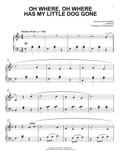 Oh Where, Oh Where Has My Little Dog Gone [Classical version] von Traditional (Download) 