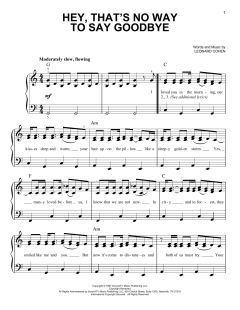 Hey, That's No Way To Say Goodbye (Download) 
