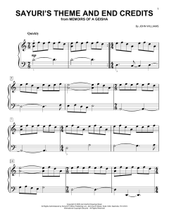 Sayuri's Theme And End Credits von John Williams (Download) 