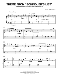 Theme From Schindler's List von John Williams (Download) 