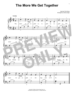 More We Get Together von German Folk Song (Download) 