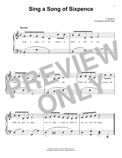 Sing A Song Of Sixpence von Traditional (Download) 