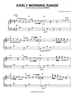 Early Morning Range von George Winston (Download) 