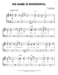 His Name Is Wonderful (Download) 