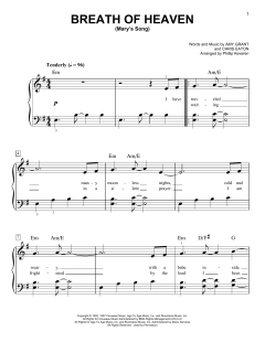 Breath Of Heaven (Mary's Song) von Amy Grant (Download) 