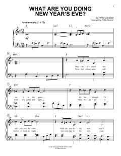 What Are You Doing New Year's Eve? von Frank Loesser (Download) 