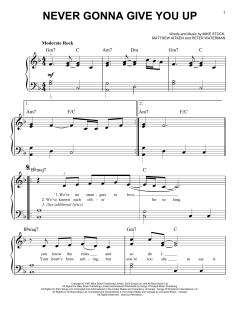 Never Gonna Give You Up von Rick Astley (Download) 
