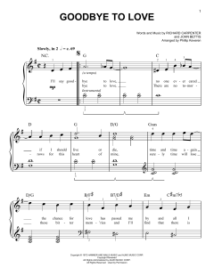 Goodbye To Love von The Carpenters (Download) 