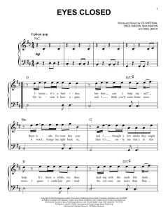 Eyes Closed von Ed Sheeran (Download) 