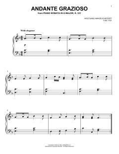 Andante Grazioso, K. 331 (Download) 