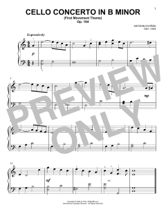 Cello Concerto In B Minor, Op. 104 (Download) 