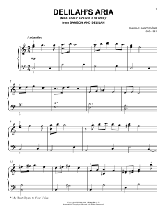 Delilah's Aria (Mon Coeur S'Ouvre A Ta Voix) (Download) 