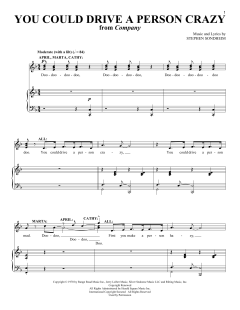 You Could Drive A Person Crazy von Stephen Sondheim (Download) 