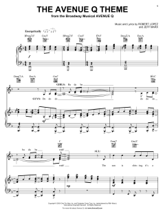 The Avenue Q Theme von Jeff Marx (Download) 