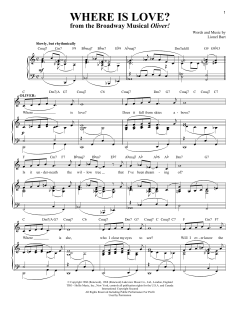 Where Is Love? von Lionel Bart (Download) 
