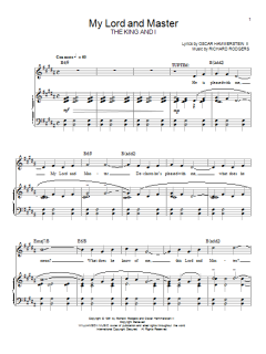 My Lord And Master von Rodgers & Hammerstein (Download) 
