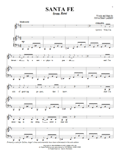 Santa Fe von Jonathan Larson (Download) 