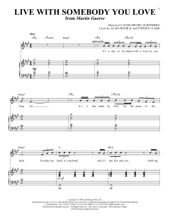 Live With Somebody You Love von Alain Boublil (Download) 
